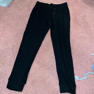 black waffle sweats